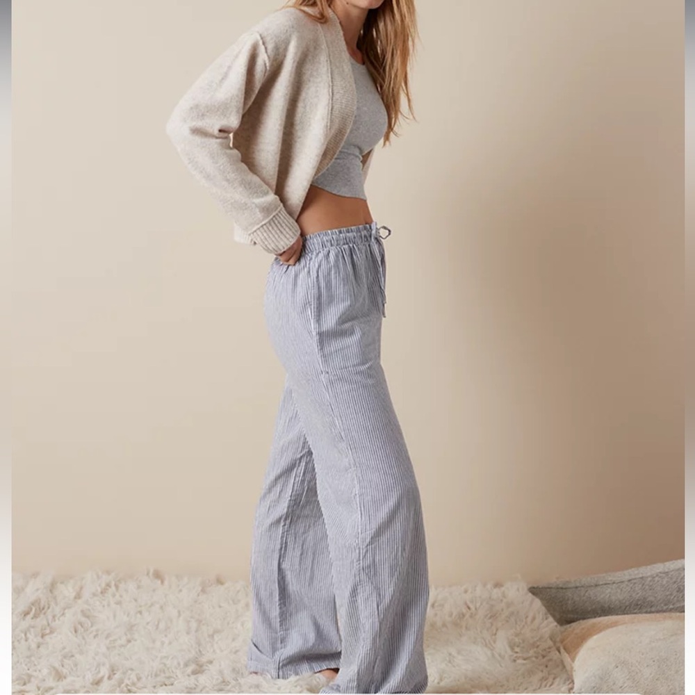 Striped pants cotton pants